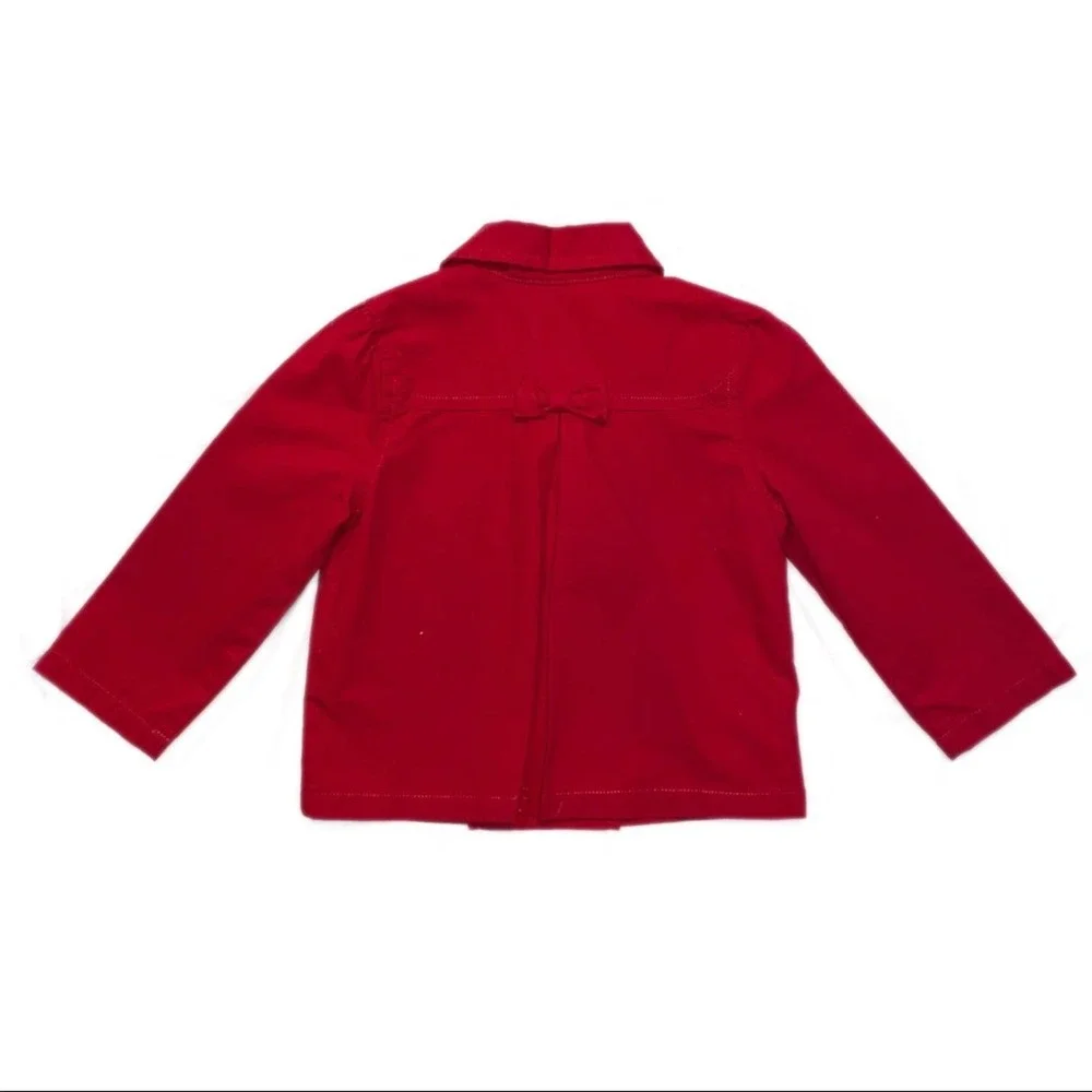 Gymboree Red Button Front Jacket Size 3/4 NWOT